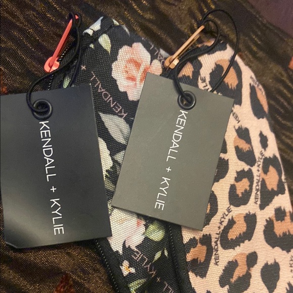 Kendall & Kylie Accessories - Kendall + Kylie Floral and Leopard Pencil makeup Cases